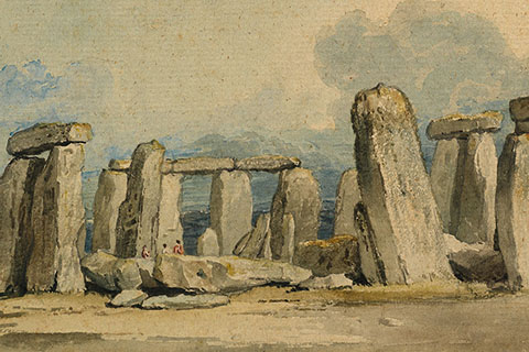 1845 painting of Stonehenge by James Ward. Stock image from Unsplash.